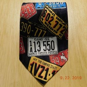 MARCO POLO AUTOMOBILE LICENSE PLATE NECKTIE